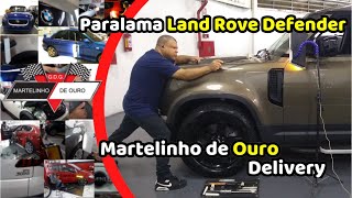 Martelinho de Ouro Delivery Desamassando Paralama Land Rover Defender [upl. by Cecilius398]