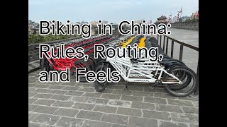 What does it feel like to bike in China Plus the rules and routing apps [upl. by Lahcar]