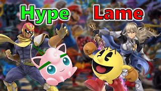 Hype or Lame Smash Ultimate Tier List [upl. by Helve625]