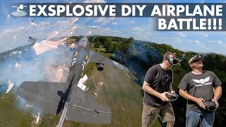 Explosive Battle with Two Giant DIY Airplanes 🔥 [upl. by Zulema]