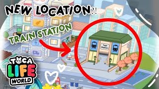 NEW LOCATION ON TOCA LIFE WORLD😱TRAIN STATION🚆 TOCA BOCA UPDATE IDEA  Hopie Eulatriz [upl. by Herrle]