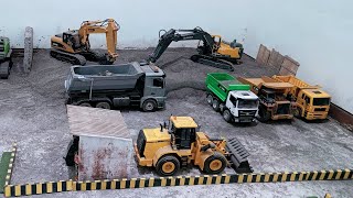 Rc Excavator Truk  rc Contruction site rc proyek muat pasir konstruksi  Simulasi Excavator truk [upl. by Bartley]