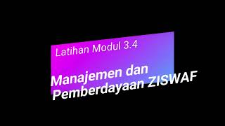 MANAJEMEN KEMASJIDAN  34 Manajemen dan Pemberdayaan ZISWaf 35 Jejaring Kerja Pintar Kemenag [upl. by Aierbma]