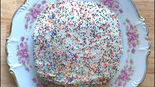 HOW TO MAKE AIR FRYER CAKE  GLUTEN FREE SPRINKLE CAKE IN AIR FRYER [upl. by Maiga118]