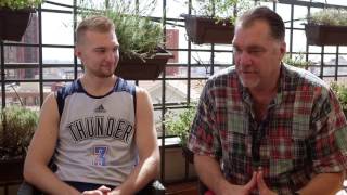 Father to Son Domantas Sabonis Makes Preseason Debut with Thunder [upl. by Atilef]