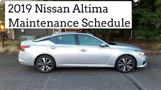 2019 Nissan Altima Maintenance Schedule  Oil Change Schedule  Where to Get Service [upl. by Klockau]