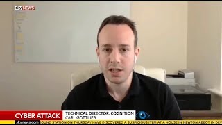 Mirai Botnet DDoS Interview with Carl Gottlieb of Cognition Secure on Sky News [upl. by Siri449]