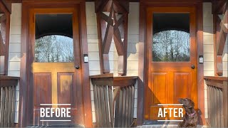 How To Stain A Wooden Door [upl. by Baxter]