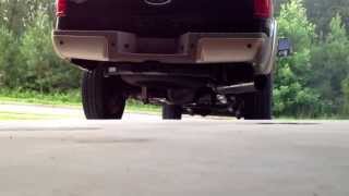 2011 f250 67 Powerstroke 5 inch MBRP dpf delete straight pipe 6 inch tip and HampS tuner [upl. by Happ]