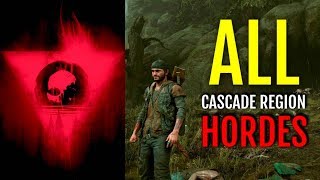 SURVIVAL MODE  DEFEATING ALL HORDES AT CASCADE REGION HORDE LOCATIONS  GAMEPLAY  DAYS GONE [upl. by Shifra556]