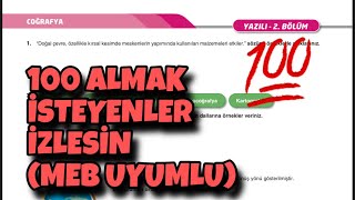 9Sınıf Coğrafya 1Dönem 2Yazılı [upl. by Xineohp]