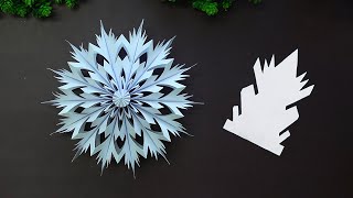 COPOS DE NIEVE 3D de papel❄Decoraciones para navidad🎄Manualidades Navideñas [upl. by Halsey]