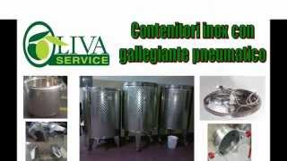 wwwolivaserviceit  Contenitori in acciaio inox per olio vino grano etc [upl. by Analihp]