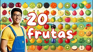 NOMBRE DE FRUTAS para niños  Primeras palabras para bebés  Vídeos de aprendizaje para niños [upl. by Corty981]