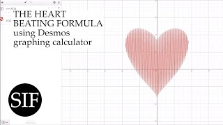 The Beating Heart Formula Tutorial Desmos Calculator Graphing [upl. by Nauqram]