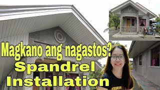 Spandrel Installation  Magkano ang nagastos  OFW Simple House [upl. by Brittni]