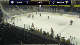 LSSU VS ADRIAN  ACHA MD2 [upl. by Asaert252]