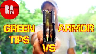 AR15 556 M855 Green Tips vs Armor Plate [upl. by Hazaki130]