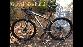 Gravel Bike Build  Budget Hardtail Mtb conversion [upl. by Raknahs]