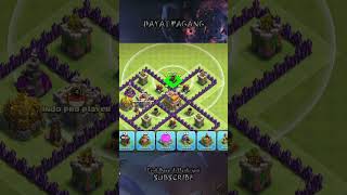 TERBARU NEW TH7 HYBRIDWAR Base 2023  BASE TH8  Clash Of Clans short [upl. by Alcine273]