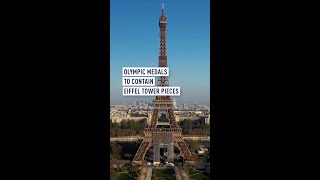 Olympic medals to contain Eiffel Tower pieces [upl. by Demahom501]