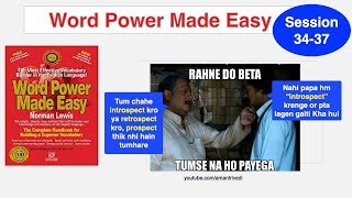 Session 3537 Summary of Word Power Made Easy Norman Lewis  SSC CGL CHSL MTS CPO  CDS NDA IBPS [upl. by Ahsiuqal]