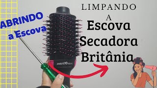 Como Abrir a Escova Secadora Britania Limpando a Escova Secadora [upl. by Aerdnahc394]