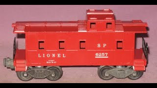 6257 Lionel quotSPquot Caboose 8 SKU 3546 [upl. by Laszlo]