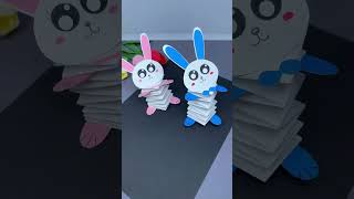 You can make such spring rabbits with your children its very fun Childrens handicrafts [upl. by Kadner]