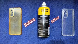 How to clean Mobile cover  Mobile cover cleaning solution  cleaning yellowness of phone cover [upl. by Llered]