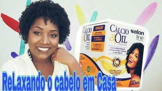 Passo a passo relaxamento calcio amp oil da salon line [upl. by Ellingston]