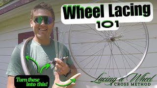 Lacing a Wheel  3 Cross Method [upl. by Stasny]