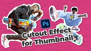 2 Minute Make a Simple Cutout Photo for Youtube Thumbnail in Photoshop [upl. by Grantham]