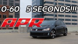 MK7 APR STAGE 1 GTI Launch Control is insane [upl. by Yasnil]