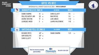 Gateshead Fell CC 2nd XI v Burnopfield CC 2nd XI [upl. by Schrick]