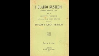 Wolf Ferrari I Quatro Rusteghi  Preludio  Alfredo Simonetto Orchestra Lirica RAI di Milano [upl. by Neelat]