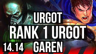 URGOT vs GAREN TOP  Rank 1 Urgot Legendary 1137  TR Challenger  1414 [upl. by Flo175]