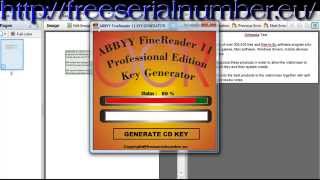 ABBYY FineReader 11 KeyGen [upl. by Ycat169]