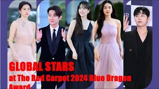 GLOBAL STARS at the Red Carpet of 2024 Blue Dragon Award  Choi Woo Sik Park Bo Young Chun Woo Hee [upl. by Zzahc]