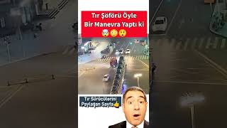 Tır Şoförü mükemmel bir manevra ile dönüş yaptı Bu koca tırı çevirmek hiçte kolay olmamalı 😧😅 [upl. by Greenes539]