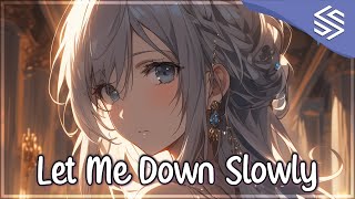 Nightcore  Let Me Down Slowly Female Version  Lyrics  Timebelle [upl. by Megdal]