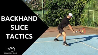 Tennis Backhand Slice Tactics  Connecting Tennis [upl. by Cis]