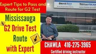 Mississauga G2 Test Route  Learn from Expert how to pass G2 in Mississauga Expert Pro Tips [upl. by Rafaello]