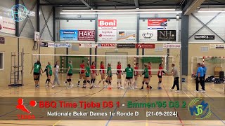 Volleybal Dames Nationale Beker 1e Ronde BBQ Time Tjoba D1  Emmen95 D2 21092024 [upl. by Cranford697]