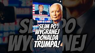 REAKCJA POSŁÓW W SEJMIE NA WYGRANĄ DONALDA TRUMPA short [upl. by Vedis3]