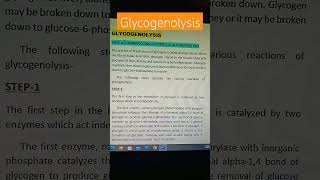 What is glycogenolysis biochemistry zoology shortsfeed shorts ytshorts [upl. by Timotheus]