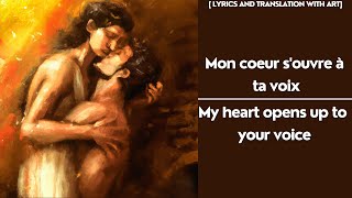 Mon coeur souvre à ta voix  Dalila Samson English Lyrics and AI art [upl. by Oal]