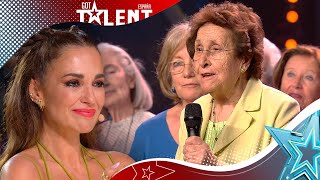 El tremendo SOFOCO de Paula Echevarría con estos ABUELOS  Audiciones 1  Got Talent España 2023 [upl. by Marci952]