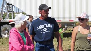 2016 Canadian Food Grains Harvest Coaldale Alberta [upl. by Nauwtna]