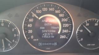 Mercedes benz w211 E220 Cdi 150Hp Fuel consumption at 80KmH Straight road [upl. by Filip942]